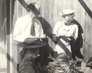  Photo of Jack Shadboltand Grace Flather at Bert Binnings 1949 Federation of Canadian Artist's Tea Party
